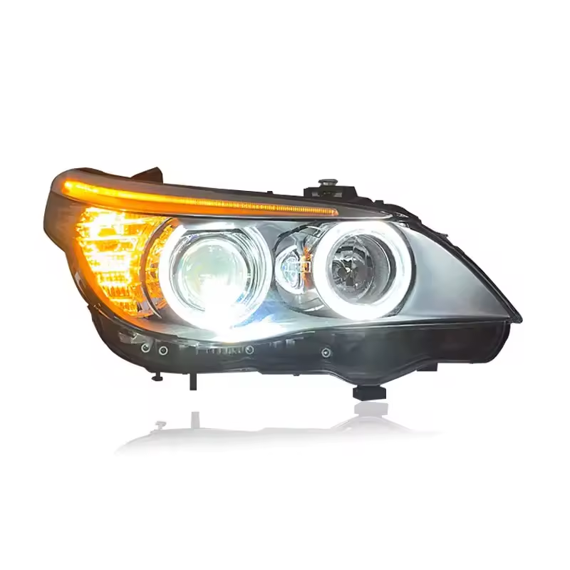 Led Headlights for BMW 5 Series E60 E61 Sequential DRL Projector Headlamp