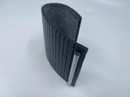 For BMW X5 Accordion Center Armrest Tunnel Blade Rollup Black Color