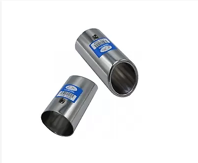 For Audi A6 TDİ 2012-UP Exhaust Tip Stainless Steel Chrome Pipe 2 pcs