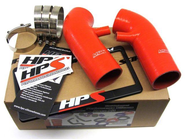 HPS Red Reinforced Silicone Post MAF Air Intake Hose Kit Nissan 09-14 370Z 3.7L