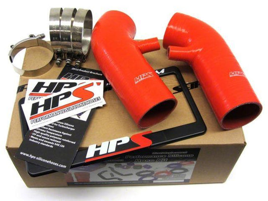 HPS Red Reinforced Silicone Post MAF Air Intake Hose Kit Nissan 09-14 370Z 3.7L