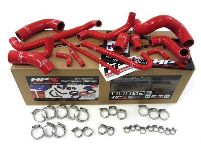 HPS Silicone Radiator Hose Red 88-91 BMW E30 M3 Left Hand Drive