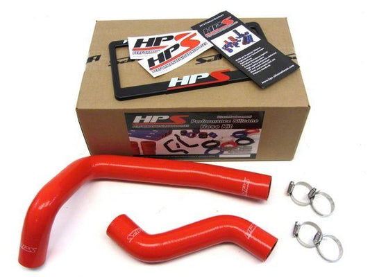 HPS Red Reinforced Silicone Radiator Hose Kit Coolant Mazda 93-97 RX7 FD3S