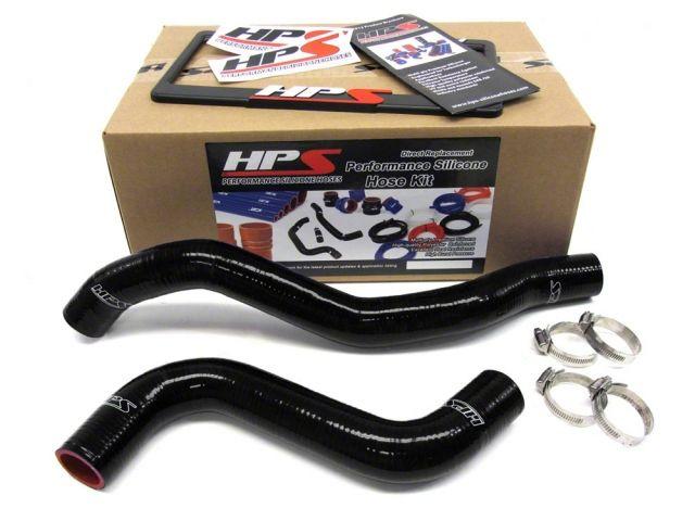 HPS Black Reinforced Silicone Radiator Hose Kit Coolant Mitsubishi 95-99 Eclipse Turbo
