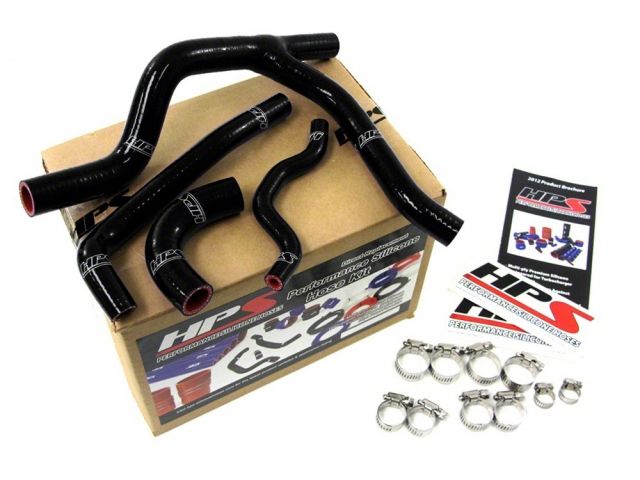 HPS Black Reinforced Silicone Radiator Hose Kit Coolant Kawasaki 06-08 KX250F
