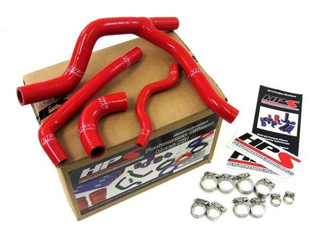 HPS Red Reinforced Silicone Radiator Hose Kit Coolant Kawasaki 06-08 KX250F