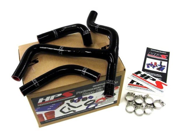 HPS Black Reinforced Silicone Radiator Hose Kit Coolant Suzuki 08-14 RMZ450