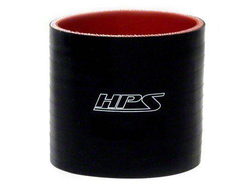 HPS 1" ID, 4" Length, Silicone Straight Coupler Hose, High Temp 4-ply Reinforced, 25mm ID, Black