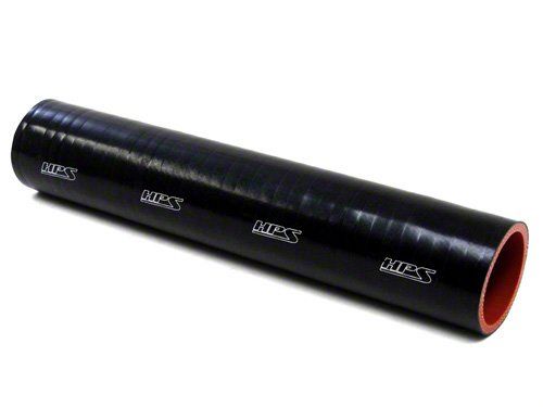 HPS 4-1/2" ID, 1 Foot Length, Silicone Straight Coupler Tube Hose, High Temp 4-ply Reinforced, Black, 114mm ID