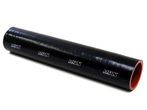 HPS 8" ID, 1 Foot Length, Silicone Straight Coupler Tube Hose, High Temp 6-ply Reinforced, Black, 200mm ID