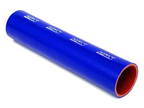 HPS 2-3/8" ID, 1 Foot Length, Silicone Straight Coupler Tube Hose, High Temp 4-ply Reinforced, Blue, 60mm ID