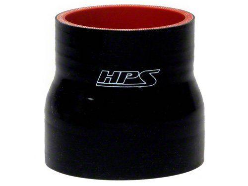HPS 7/8" - 1-1/8" ID, 3" Length, Silicone Straight Reducer Coupler Hose, High Temp 4-ply Reinforced, 22mm - 28mm ID, Black
