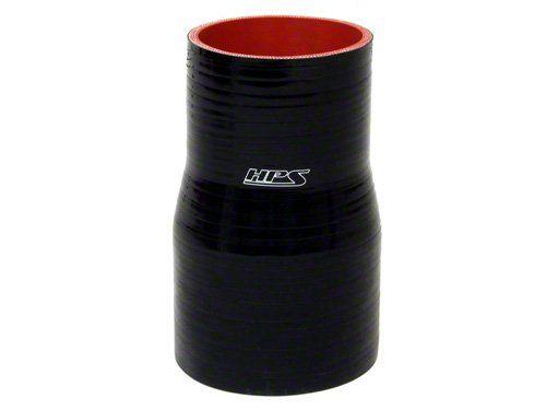HPS 4-1/4" - 4-1/2" ID, 5" Length, Silicone Straight Reducer Coupler Hose, High Temp 4-ply Reinforced, 108mm - 114mm ID, Black