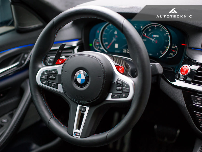 AutoTecknic Replacement Carbon Steering Wheel Top Cover - F97 X3M | F98 X4M