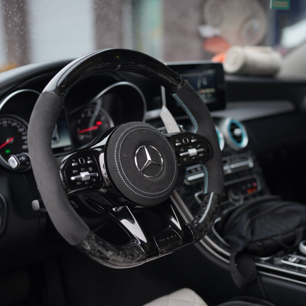 [Upgrade Conversion] Mercedes Benz 2018+ AMG Model Custom Steering Wheel by Exclusive Steering