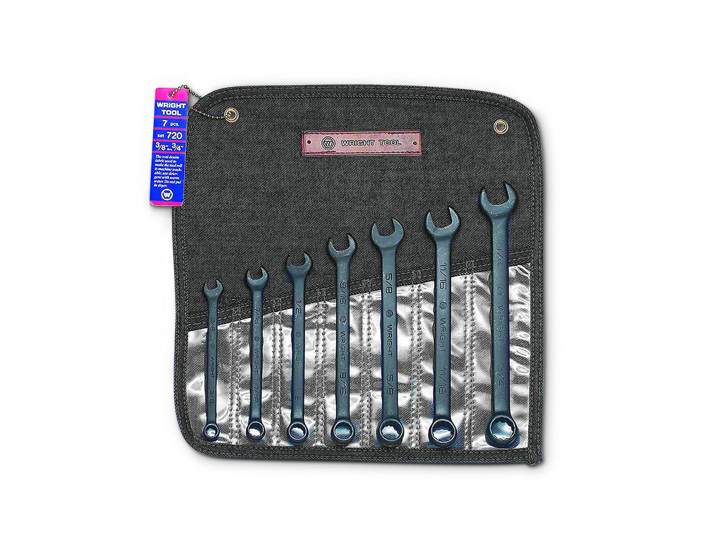 Wright Tool WRIGHTGRIP® 2.0 12 Point Black Combination Wrench Set SAE 720