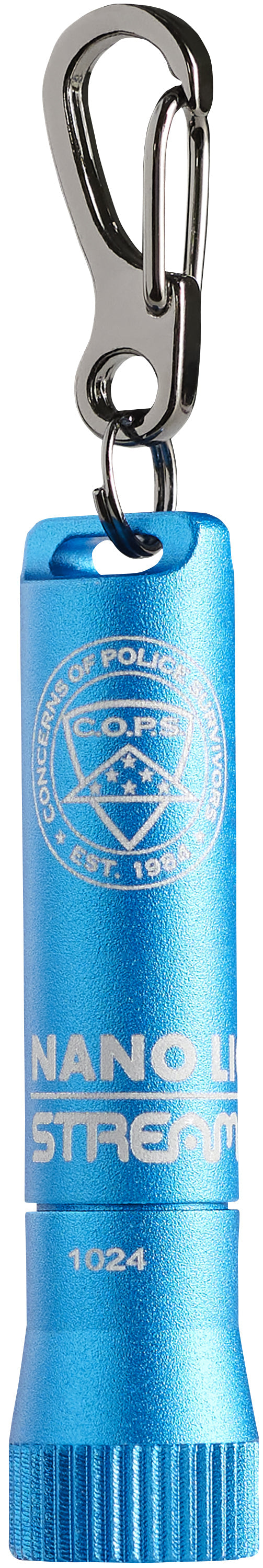 Streamlight C.O.P.S Nano Light® II Miniature Keychain LED Flashlight Blue 73021