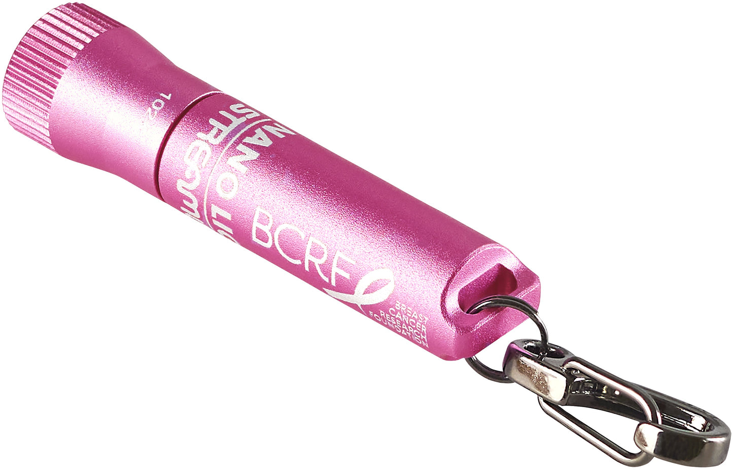 Streamlight BCRF Nano Light® II Miniature Keychain LED Flashlight Pink 73022