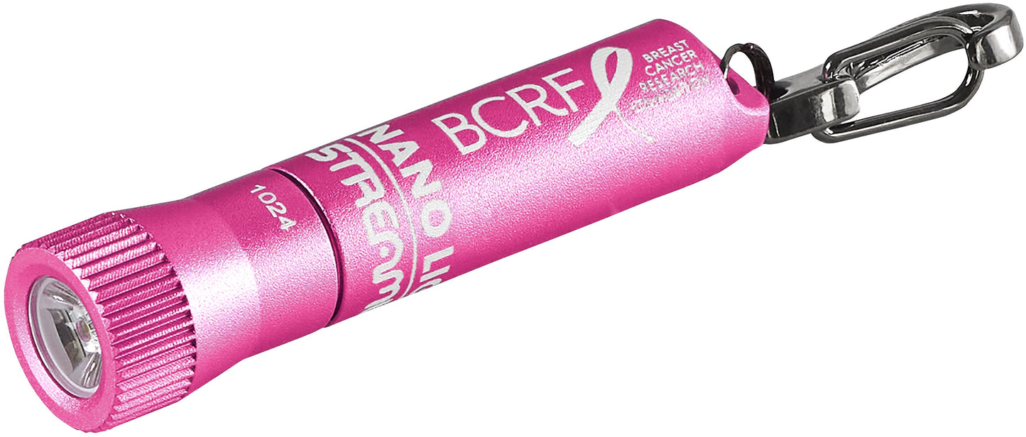Streamlight BCRF Nano Light® II Miniature Keychain LED Flashlight Pink 73022