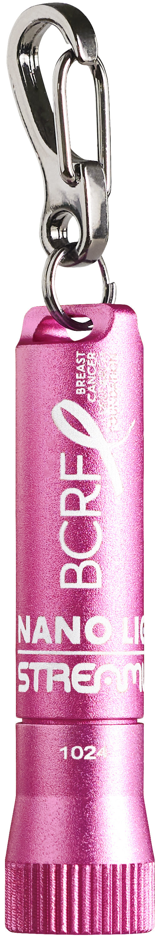 Streamlight BCRF Nano Light® II Miniature Keychain LED Flashlight Pink 73022