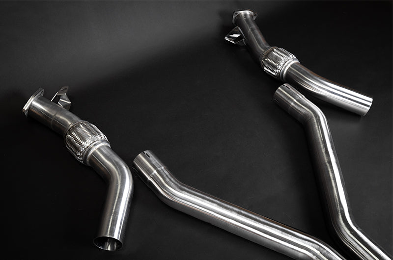 Audi S8 (D5) - Valved Catback Exhaust System + Capristo Tips (OE Actuators)