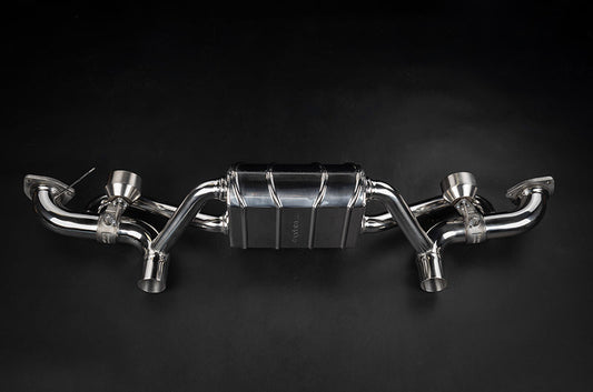 Porsche 718 GT4RS - Valved Muffler + Slanted Wicrom Tips (for PSE)