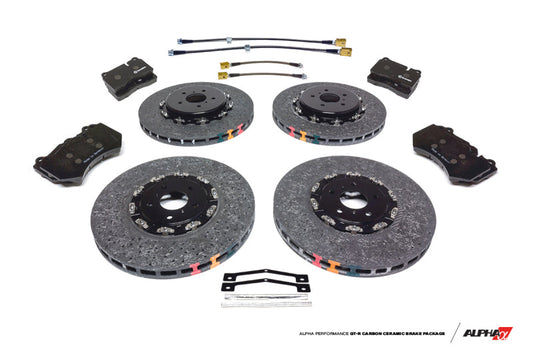 AMS Performance 2012+ Nissan GT-R DBA/NISMO R35 Alpha Carbon Ceramic Brake Kit ALP.07.01.0102-2