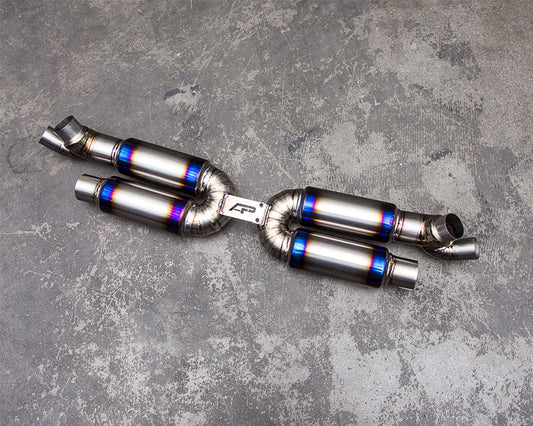 Agency Power AP 14-16 Porsche 991 Turbo Blued Titanium Performance Racing Muffler AP-991TT-179