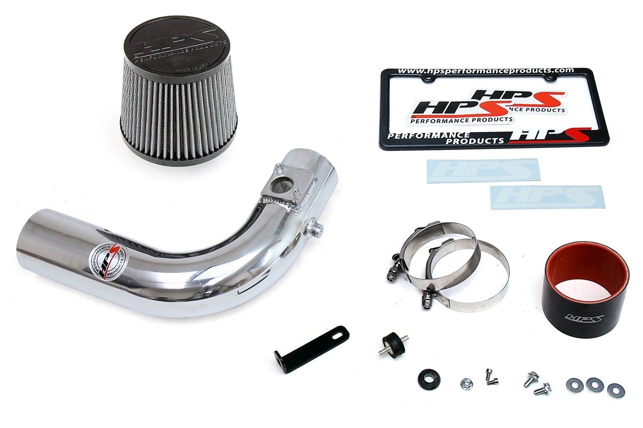 HPS Shortram Air Intake Kit 2012-2016 Scion FRS, Includes Heat Shield, Polish