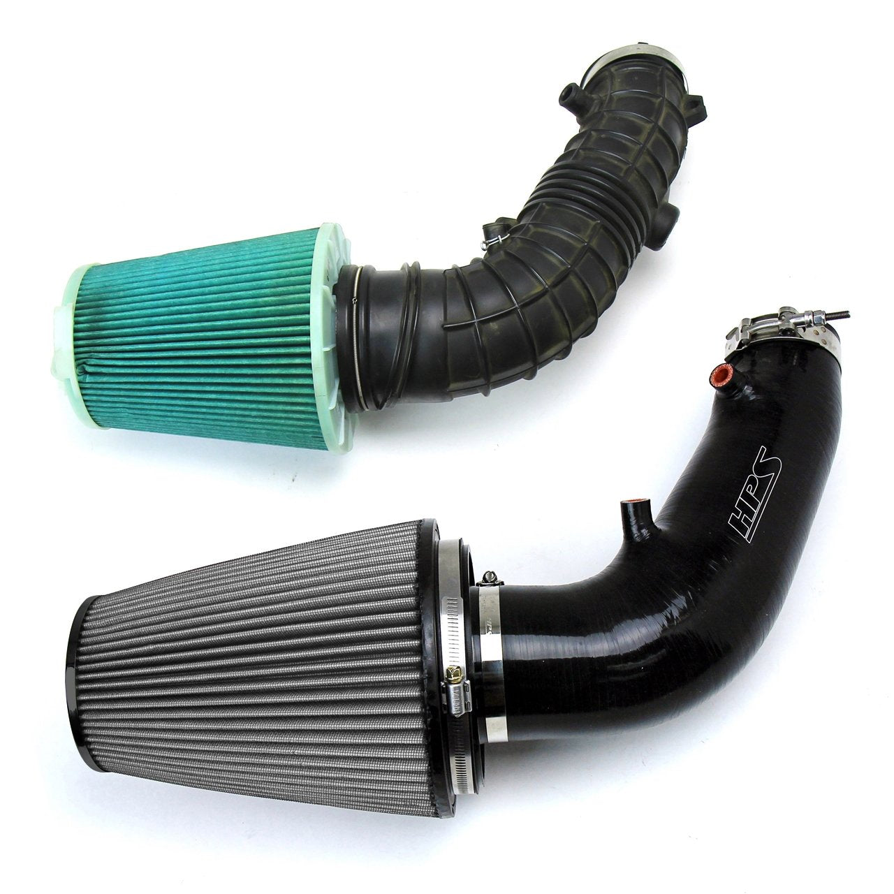 HPS Shortram Air Intake Kit 2006-2009 Honda S2000 AP2 2.2L F22 drive-by-wire, Black
