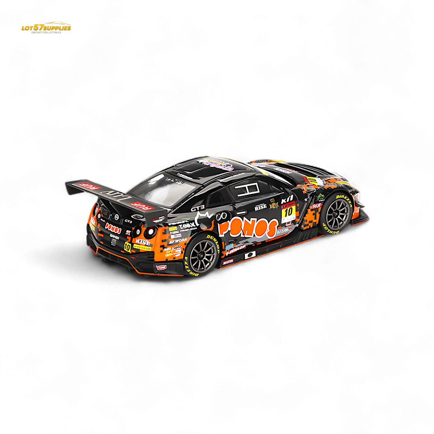 Mini-GT Nissan GT-R Nismo GT3 #10 "PONOS GAINER GT-R" 2023 SUPER GT SERIES #860 1:64