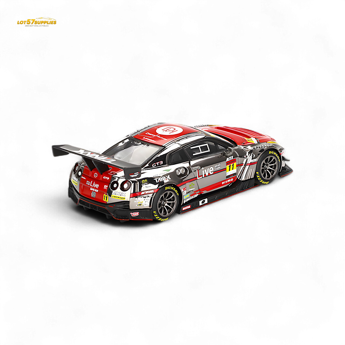 Mini-GT Nissan GT-R NISMO GT3 #11 "GAINER TANAX GT-R" GAINER 2023 SUPER GT SERIES #861 1:64