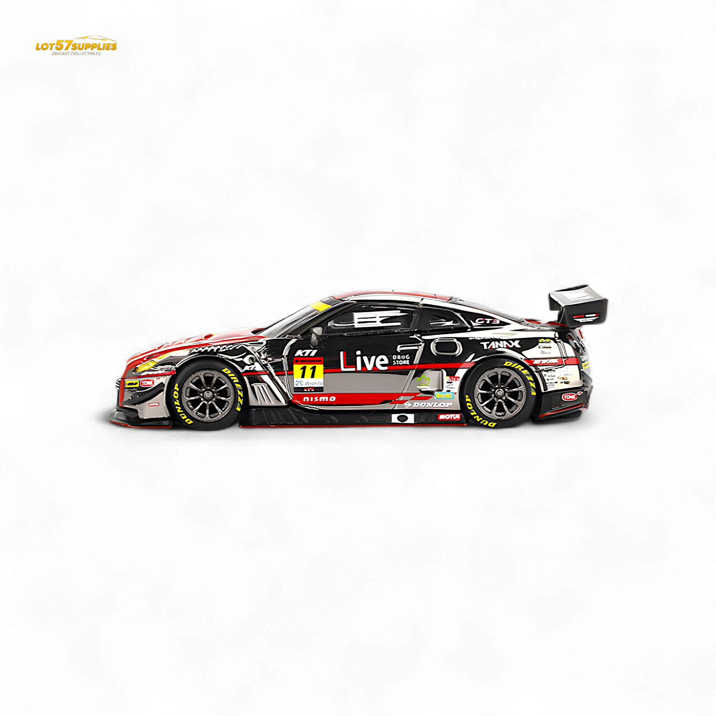 Mini-GT Nissan GT-R NISMO GT3 #11 "GAINER TANAX GT-R" GAINER 2023 SUPER GT SERIES #861 1:64