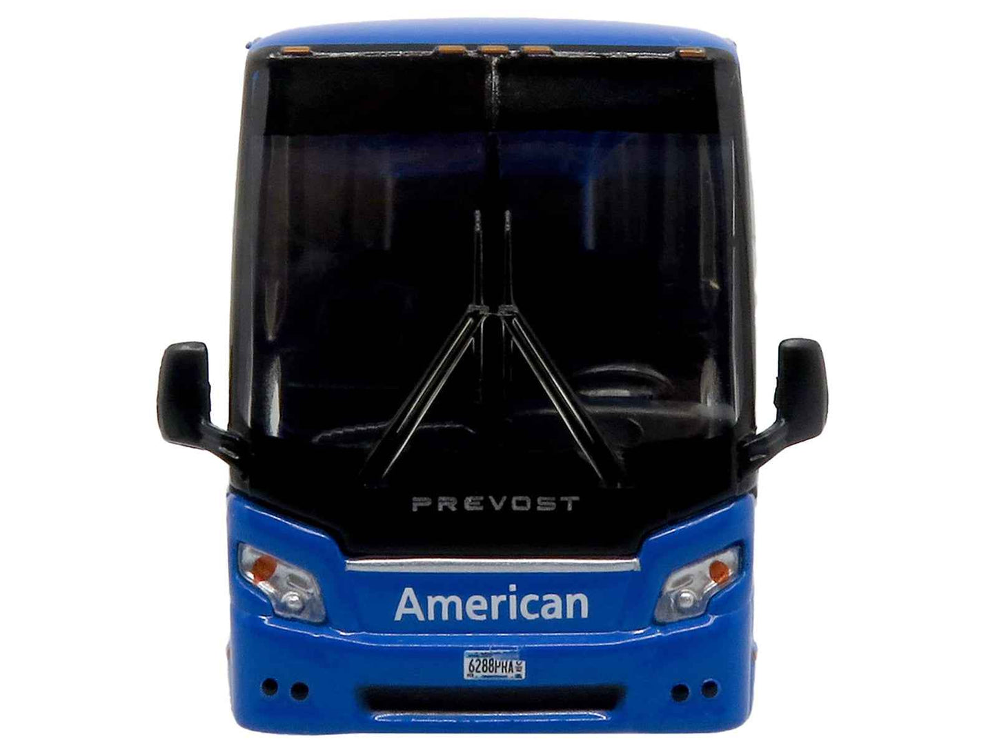 Prevost H3-45 Coach Bus "American Airlines Landline" Blue with Graphics Limited Edition 1/87 (HO) Diecast Model by Iconic Replicas