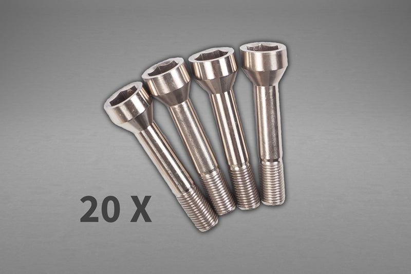 Ferrari 458 - Wheel Spacers 14mm Front / 17mm Rear (Star Shape) with Titanium Wheel Bolts