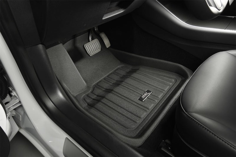 3D MAXpider 17-21 Tesla Model X Folding 7-Seat Elitect 1st 2nd 3rd Row - Floor Mat Set (Black) E1TL00501809