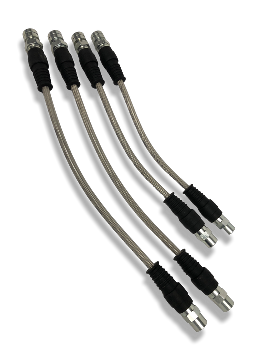 PMB Performance DirectFit Stainless-Steel Brake Lines - Set of 4 - 1969-83 Porsche 911/912