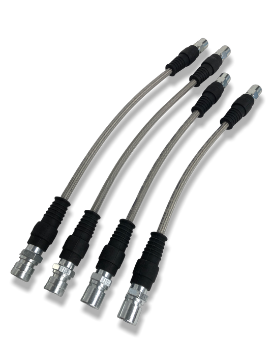 PMB Performance DirectFit Stainless-Steel Brake Lines - Set of 4 - 1984-89 Porsche 911