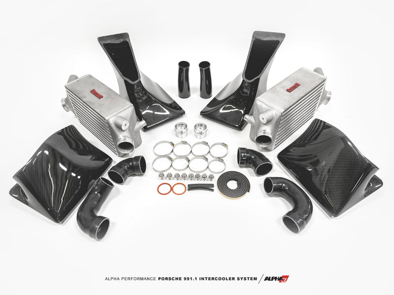 AMS Performance Porsche 997.1TT Alpha Intercooler System (For Stock Framed Turbos) ALP.09.09.0001-2