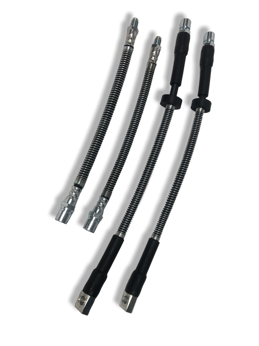 PMB Performance DirectFit Rubber Brake Lines - Set of 4 - 1983-95 Porsche 928 (alloy calipers)