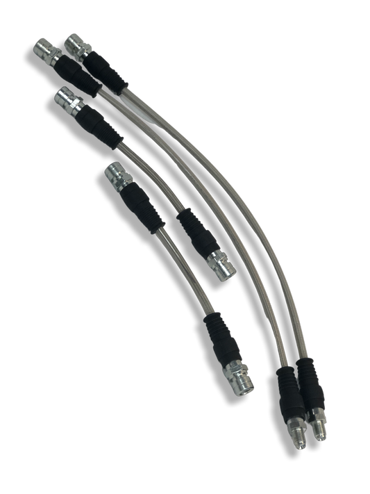 PMB Performance DirectFit Stainless-Steel Brake Lines - Set of 4 - 1976-89Porsche 924/944