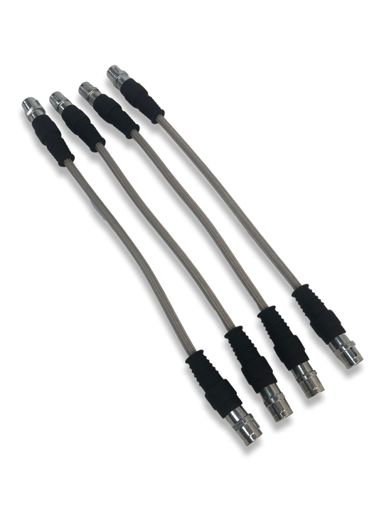 PMB Performance DirectFit Stainless-Steel Brake Lines - Set of 4 - 2016-22 Porsche Boxster/Spyder/Cayman