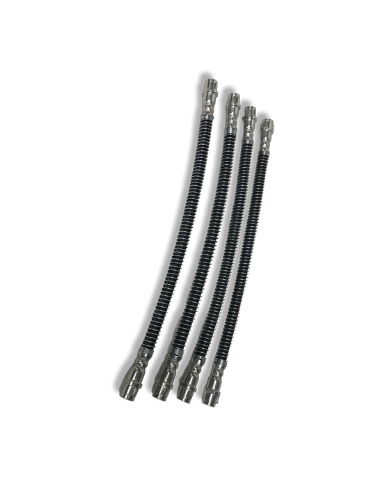 PMB Performance DirectFit Rubber Brake Lines - Set of 4 - 1997-04 Porsche Boxster