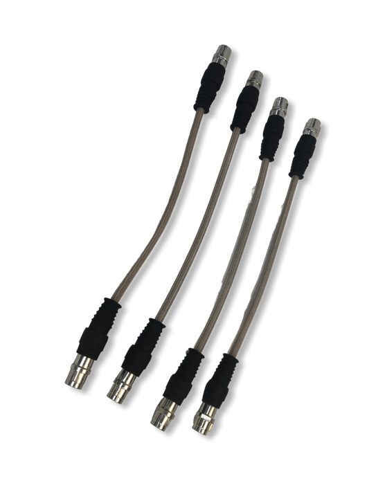 PMB Performance DirectFit Stainless-Steel Brake Lines - Set of 4 - 1997-04 Porsche Boxster