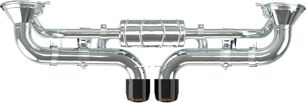 Porsche 992 GT3/RS - Valved Exhaust + Carbon Tips (OE Actuators)