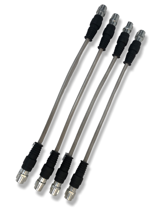 PMB Performance DirectFit Stainless-Steel Brake Lines - Set of 4 - 1998-12 Porsche 996/997/GT3