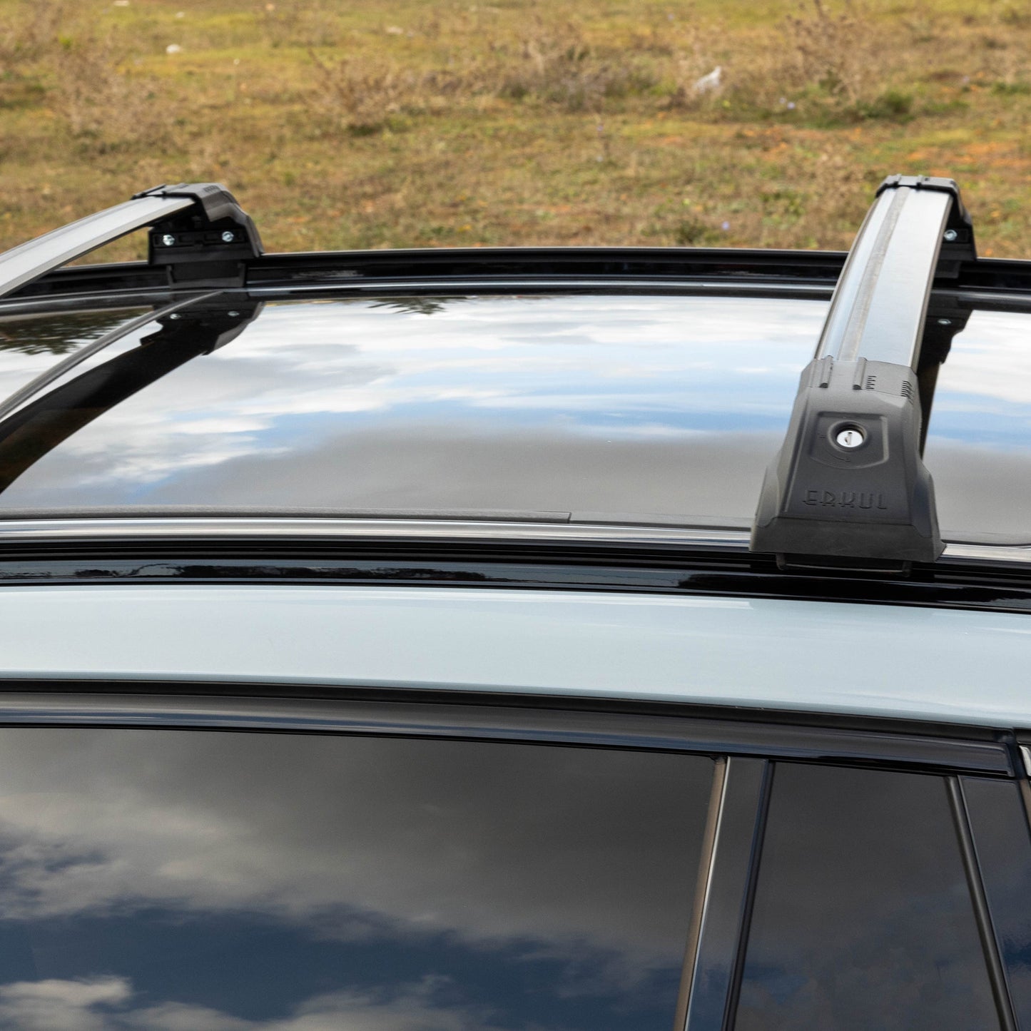 Strong Roof Rack Cross Bars for Bmw X1 (E84) 2009 - 2015 Black
