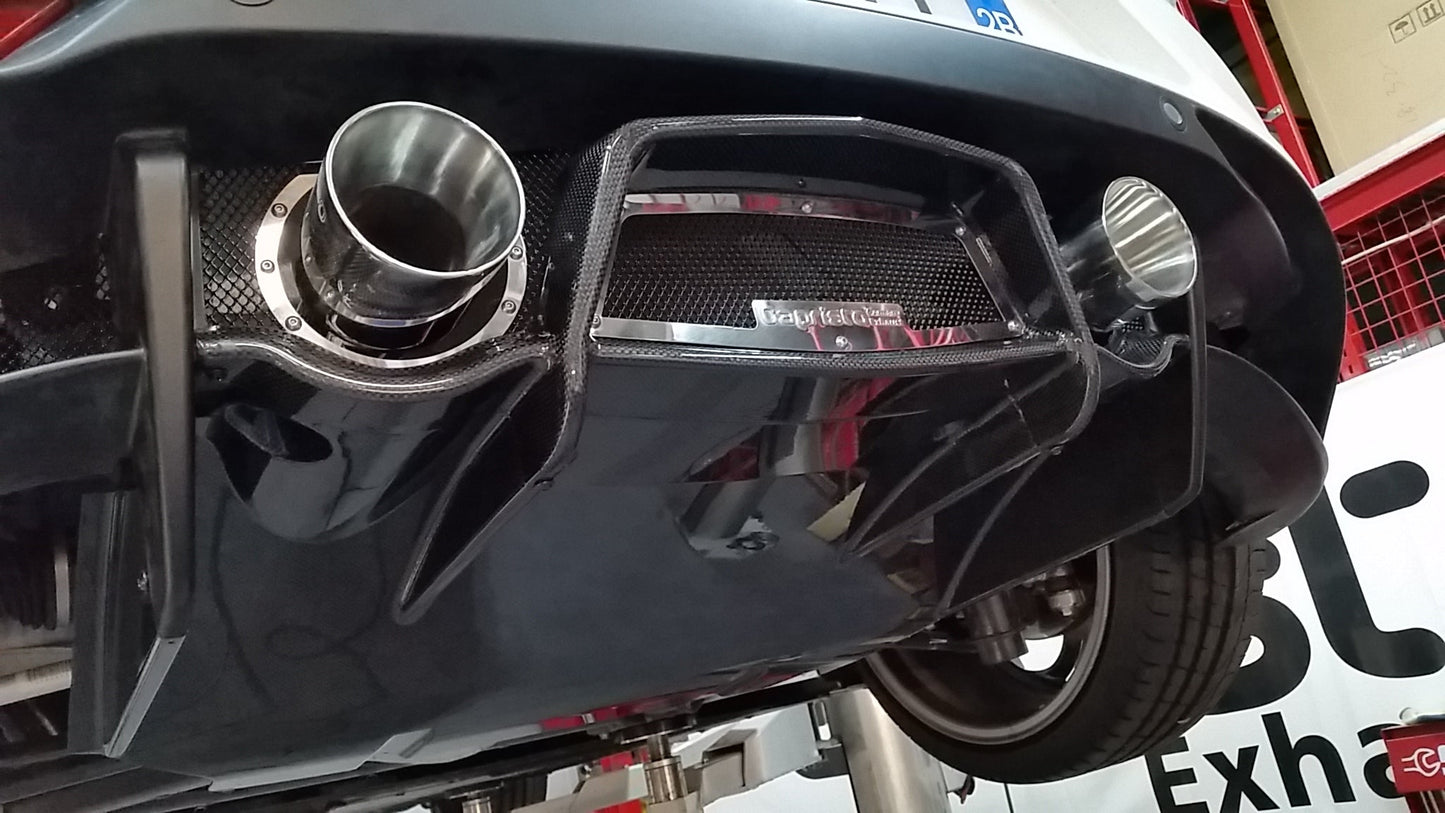 Alfa Romeo 4C - ECE Valved Exhaust + Carbon Fiber Diffuser (CES3)