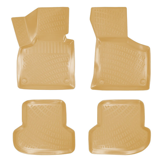 3D Molded Interior Beige Car Floor Mat for Audi A3 2003 - 2012