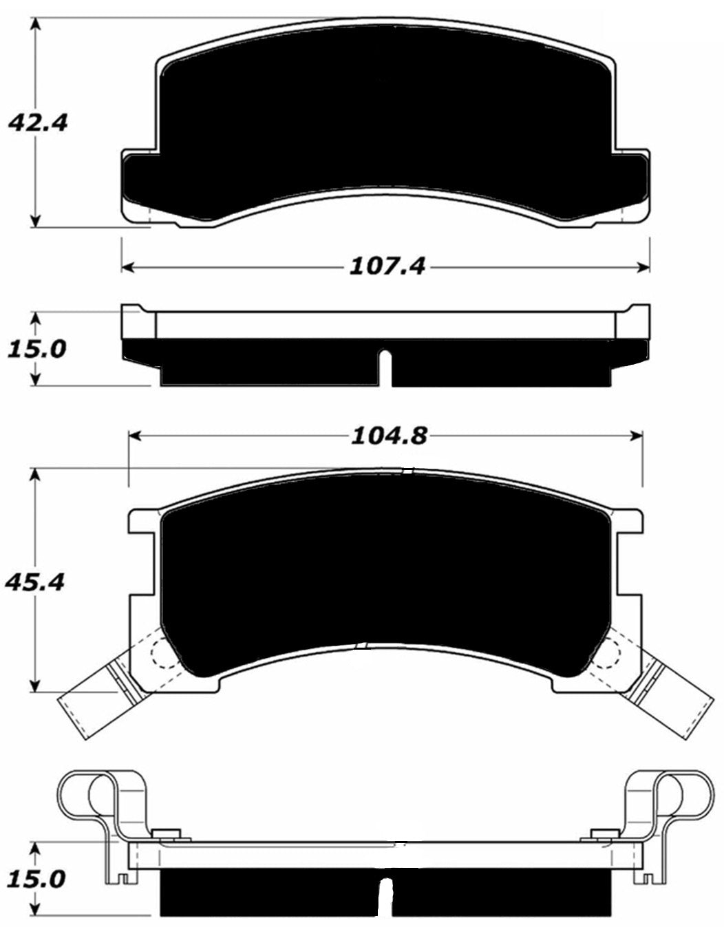 Porterfield Brake Pads for 1985 TOYOTA SUPRA
